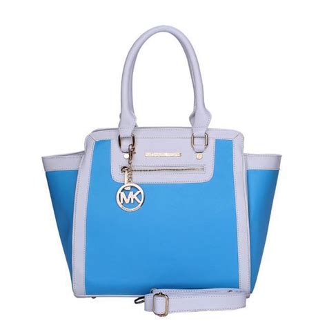 saco de plumas color azul de michael kors|Women's Blue Satchels .